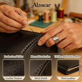Alzoear Ransel Randoseru Backpack Semi-automatic satchel Japanese school bag for girls and boys PU leather Black