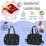 QYTFOA Girls Backpack Set with Bows Heart-shaped Lightweight Schoolbags for Girl Children Spacious Bookbag Waterproof(black-2)