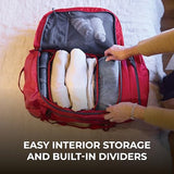 Teton Nanda Duffel, Durable Travel Bag for Men and Women, Great for the Gym or Overnight Travel, 55L, Canopy