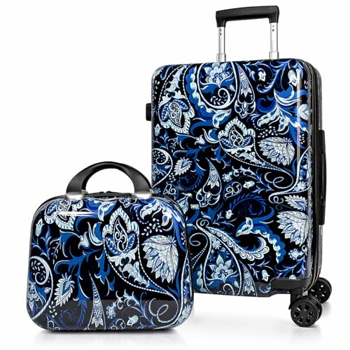 World Traveler Hardside 2-Piece Carry-On Spinner Luggage Set - Paisley