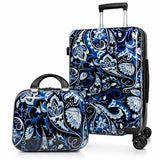 World Traveler Hardside 2-Piece Carry-On Spinner Luggage Set - Paisley
