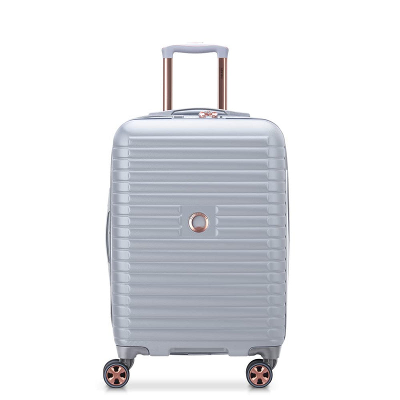 DELSEY PARIS Cruise 3.0 Hardside Expandable Luggage with Spinner Wheels, Platinum, Carry on 20 Inch