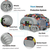 Tilami Rolling Backpack 19 inch with Lunch Bag Wheeled Laptop Backpack, Sport Balls
