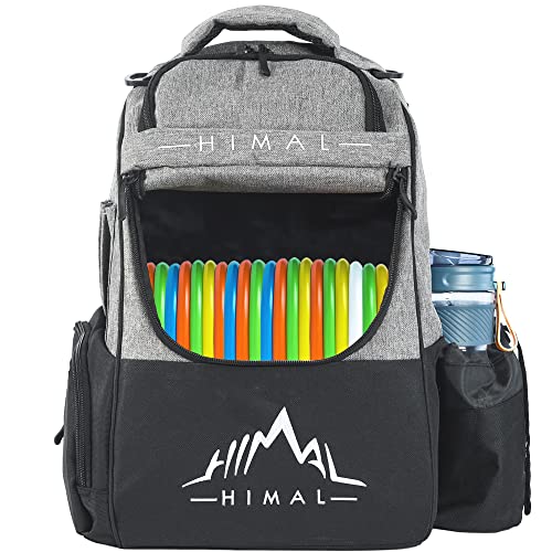 HIMAL HIMAL Disc Golf Bag, 22+ Discs Lightweight Backpack Grey