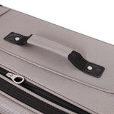 SwissGear Sion Softside Expandable Luggage – Medium Checked Suitcase with 360 Degree Wheels & Retractable Handle – 25 Inch, Perfect for 1-7 Night Trips – Pewter