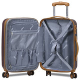Dejuno Legion New Generation 3-pc Hardside Spinner TSA Combination Lock Luggage Set, Burgundy (25DJ-8242-Burgundy)