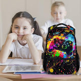 COOPASIA Boys Backpack, 17 Inch Gamer School Bag for Kids Teens; Large Capacity Video Game Bookbag Featuring Multiple Internal Organizer Pockets for Elementary and Middle School