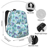 Nmbvcxz Sea Turtle Backpack for Women 16.7 inch Travel Casual Laptop Backpack Lightweight Waterproof Durable Hiking Daypack