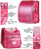 Star-Wind Randoseru Ransel backpack automatic Japanese school bag boys girls leather light weight Rain Cover(Purple)