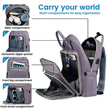 LOVEVOOK Laptop Backpack for Women, Water Resistant Travel Work Backpacks Purse Stylish College Bookbag Business Teacher Nurse Computer Bag with USB Charging Port, Fits 15.6" Laptop