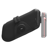 KOM Cycling Saddle Bag - Bike Saddle Bag to Carry Multi-Tool, Tube, Tire Levers, Securely Under Bike Seat featuring for Garmin Varia Mount, ATOP Lacing Dial, and Inner Pocket for Apple AirTag.