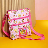Pokemon Cross Body Bag for Girls Pikachu Eevee Pink Shoulder Bag Kids Girls Accessories Adjustable Strap Bags for Girls Official Merchandise Pokemon Gifts