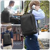 hk Laptop Backpack for Men for 17.3 Inch Computer Bag with USB A&C Charger