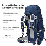 N NEVO RHINO 40L Internal Frame Hiking Backpack for Men Women with Rain Cover, Lightweight Outdoor Backpacking Backpack for Camping, Hiking, Traveling