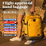 Cabin Max Metz 44L Travel Backpack Carry on Luggage Sized 55x40x20cm (22x16x8) Lightweight (Navajo Blue)