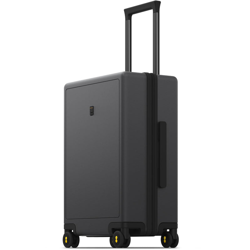 LEVEL8 Rolling Carry on Luggage Airline Approved, Carry-on Suitcases with Wheels, Lightweight Luminous Textured Luggage for Men Women, Tsa Lock, 20 Inch, Dark Grey