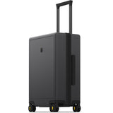 LEVEL8 Rolling Carry on Luggage Airline Approved, Carry-on Suitcases with Wheels, Lightweight Luminous Textured Luggage for Men Women, Tsa Lock, 20 Inch, Dark Grey