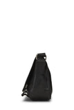 Gucci, Pre-loved Black GG Imprime Buckle Flap Messenger, Black
