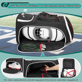 Smasrob Football Bag for Equipment, Football Backpack, Black