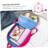 OATIPHO 1pc Boys and Girls Portable Doughnut-shaped Backpack for Girls Lightweight Creative Storage Bag for Preschool and Kindergarten Rainbow Design Safe for Daycare and Travel