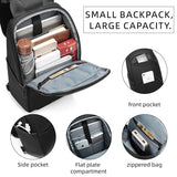 GYakeog Men's Messenger Backpack, Waterproof Travel Bag with USB Charging Port, Compact Crossbody Purse for Commuting and Hiking (1910-Black)