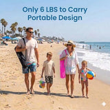FAIR WIND Portable Beach Chair with Umbrella for Adults, Backpack Folding Arm Chair for Coastal Vacations, Picnics, and Concerts - Supports 300 LBS, Pink