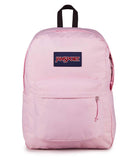 JanSport SuperBreak Plus Backpack with Padded 15-inch Laptop Sleeve and Integrated Bottle Pocket - Spacious and Durable Daypack for Work and Travel - Pink Ice