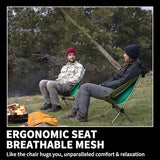 Naturehike YL08 Ultralight Camping Chair, 2.12 LBS Portable Backpacking Chair with Anti-Sinking Feet, Lightweight Compact Folding Hiking Camp Chair