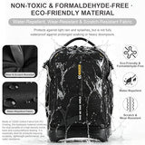 NEW TILAMI 18 Inch Expandable Rolling Backpack with 6-Wheel Stair Climbing, Waterproof Wheeled School Bag with 15.6" Laptop Sleeve for Boys Girls, Carry-on Luggage 98cm Dual-Height Handle - Black