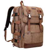 WITZMAN Canvas Backpack Large Carry On Travel Backpack Duffel Bag Fit 18 inch Laptop Sling Bag for Men Women Convertible Crossbody Chest Bag