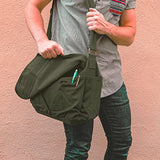 Sweetbriar Classic Vintage Messenger Bag, Forest Green