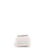Chanel, Pre-Loved Classic CC Chain Pocket Backpack Quilted Tweed Mini, Pink