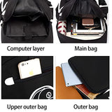 Asge Large 3 Piece Backpack Set - Boys & Girls Teenage Reflective Waterproof School Satchel for Travel & Outdoor