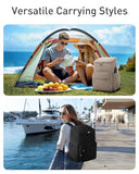 TOURIT Insulated Backpack Cooler: 30 Cans Waterproof Leakproof Soft Cooler Bag Beach Travel Picnic Camping Camel