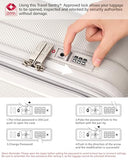 Hanke 29 Inch Plus Expandable Luggage Large Suitcases with Wheels,Checked Luggage Hard Shell Suitcases, PC Trunk Luggage Extra Large Suitcase with Lock for Women Men(Ivory White)