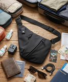 WYNEX Tactical Crossbody Sling Bag, Concealed Carry Bag for Men Women,Anti Theft Crossbody Bags, CCW Bags EDC Carry