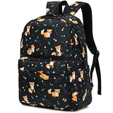 Kouxunt Fox School Backpack for Girls Womens, School Bags Collge Bookbags Laptop Backpacks for Kids Teens Adults