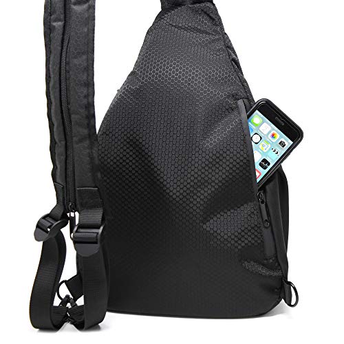 Cali Crusher Sling - 100% Smell Proof/Convertible Shoulder Pack (Black/Purple)
