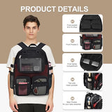 Busiuw Mesh Backpack Heavy Duty for Adults，39L Large College Bookbag