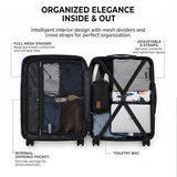 Rosamo 5 Piece Hardshell Suitcase Set, 20/24/28" Expandable Luggage Set with Matching Travel Bags, 22x14x9 Airline Approved Carry On, TSA Lock, Spinner Wheels, ABS+PC (Beige)