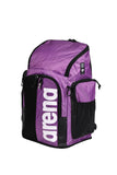 ARENA Spiky III Backpack 45 Swimming Athlete Sports Gym Rucksack Large Training Gear Equipment Swim Bag for Men and Women, 45 Liters, Purple