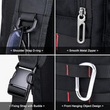WITZMAN Sling Bag for Men Large Travel Crossbody Bag with USB Charging Port