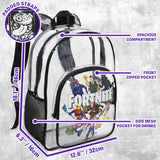 Get Trend Fortnite Clear Backpack for Boys for School, Travel, Festival