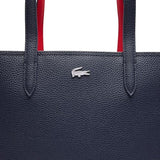 Lacoste Women's Anna Zipped Tote, Marine/Rouge, One Size