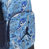 Jordan Unisex Backpack with Pencil Pouch, Light Blue Graphic Print
