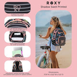 Roxy Women's Shadow Swell Backpack | Travel | Everyday Carry | Work | Gym | 21L | Recycled Polyester, Anthracite Fearless Floral