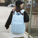 KBTYE Cute School Backpack for Women Men Casual Travel Laptop Backpack Aesthetic Lightweight College Bookbags for Kids(Blue)