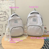 irLocy Y2k Star Backpack Whimsical Twee Wing Backpack Cute Stripe Bookbag Japanese Medium Daypack Cutecore Supplies (Large Striped star)