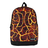 Hurley Unisex-Kids Graphic Backpack, Lava, One Size