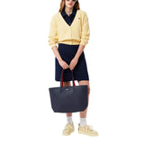 Lacoste Women's Anna Zipped Tote, Marine/Rouge, One Size